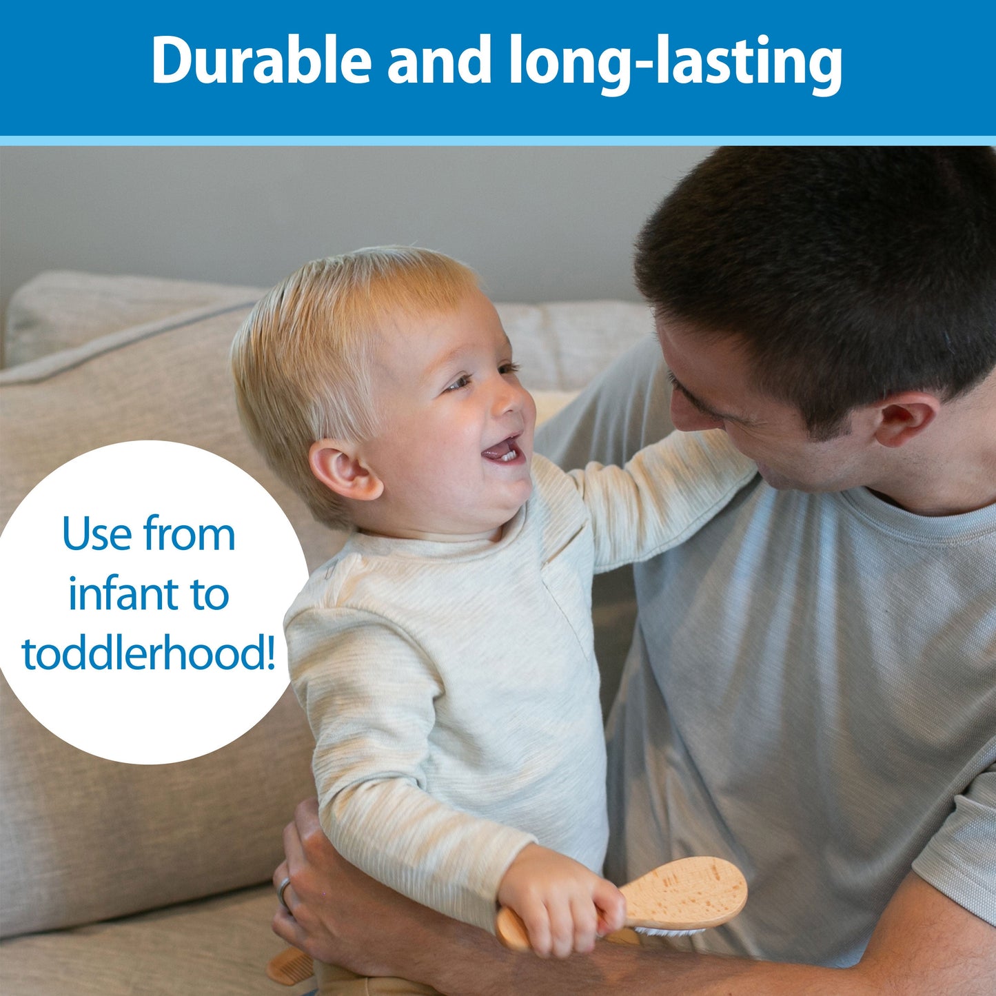 Dr. Brown's Soft and Safe Baby Brush + Comb