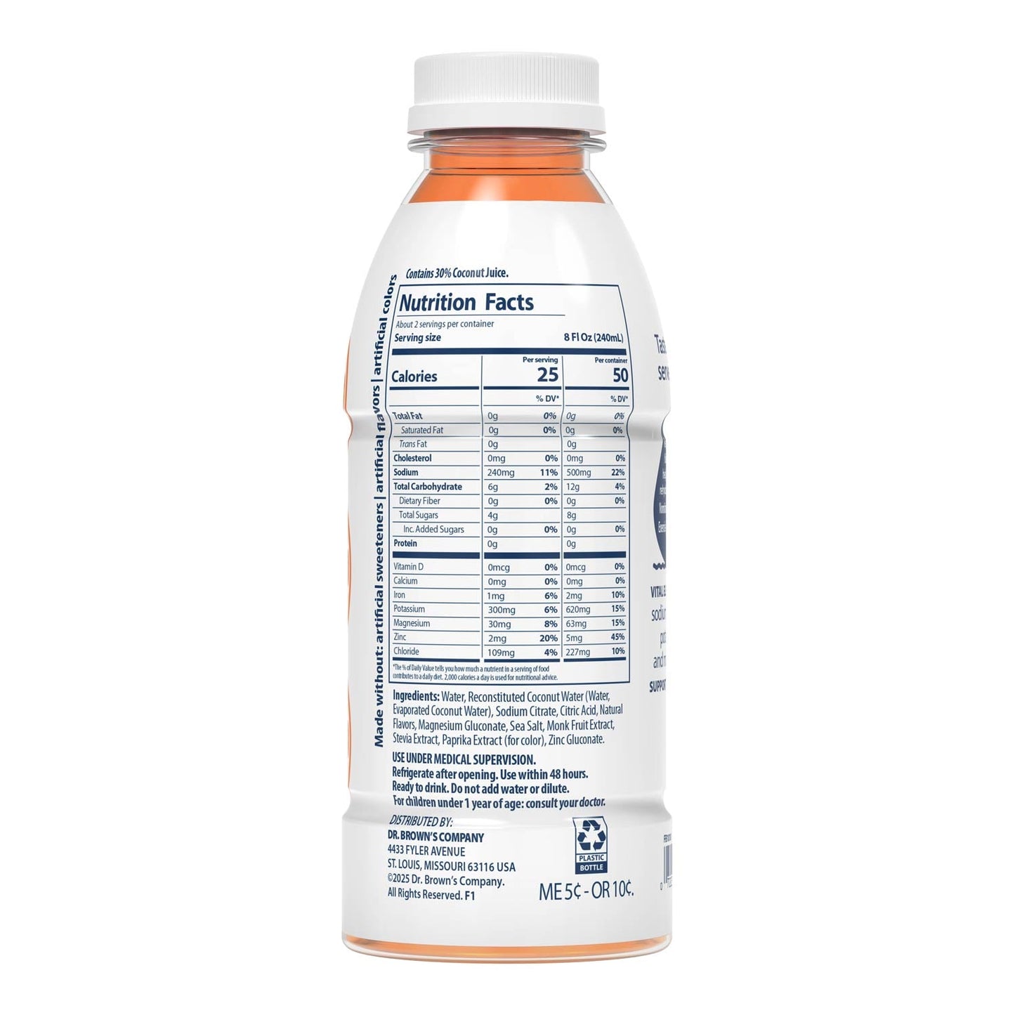 Dr. Brown's™ Electrolyte Solution – Orange