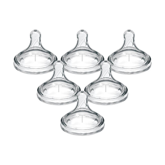 Dr. Brown’s Natural Flow® Level T Wide-Neck Bottle Nipples – 6-Pack