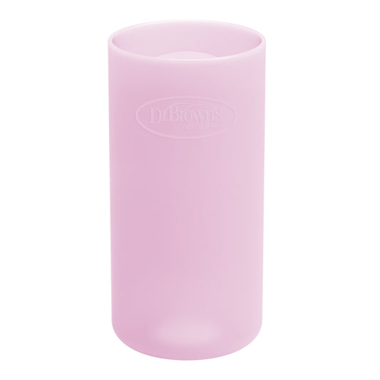 Dr. Brown’s Natural Flow® Options+™ Narrow Glass Bottle Silicone Sleeve, Pink, 8oz